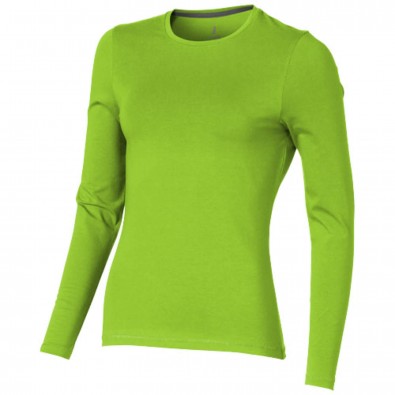 Ponoka – Öko-Langarmshirt für Damen, apfelgrün, XXL Ponoka – Öko-Langarmshirt für Damen, apfelgrün, XXL