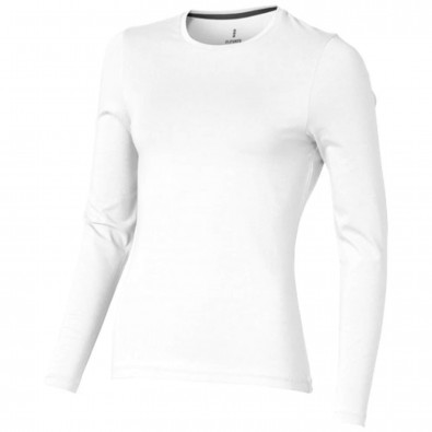 Ponoka – Öko-Langarmshirt für Damen, weiss, XXL Ponoka – Öko-Langarmshirt für Damen, weiss, XXL