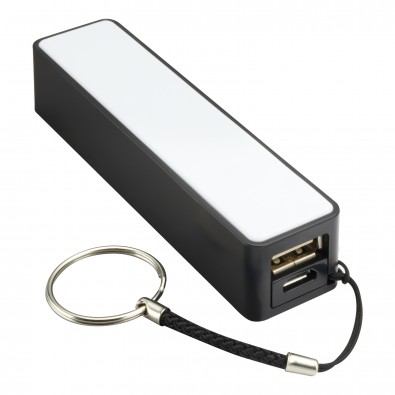 Powerbank REFLECTS-CAMARGO, 2200 mAh, schwarz Powerbank REFLECTS-CAMARGO, 2200 mAh, schwarz