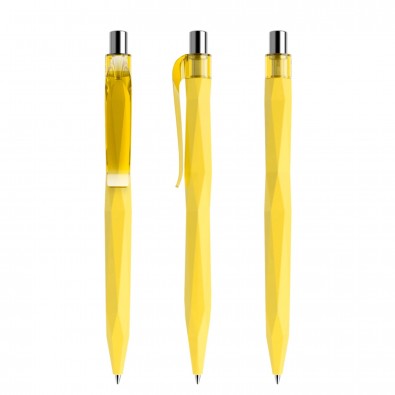 prodir QS20 Soft Touch PRT Push Kugelschreiber, Lemon-Silber poliert prodir QS20 Soft Touch PRT Push Kugelschreiber, Lemon-Silber poliert