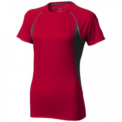 Quebec T-Shirt cool fit für Damen, rot,anthrazit, XXL Quebec T-Shirt cool fit für Damen, rot,anthrazit, XXL