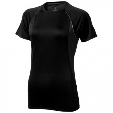 Quebec T-Shirt cool fit für Damen, schwarz,anthrazit, L Quebec T-Shirt cool fit für Damen, schwarz,anthrazit, L