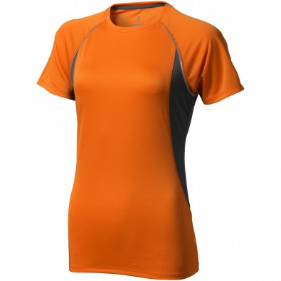 Quebec T-Shirt cool fit für Damen, orange,anthrazit, M Quebec T-Shirt cool fit für Damen, orange,anthrazit, M