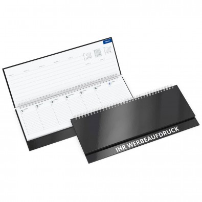 Querkalender Alpha 2020, Schwarz-matt Querkalender Alpha 2020, Schwarz-matt