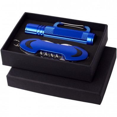 Ranger Präsentset Taschemesser und Taschenlampe, blau Ranger Präsentset Taschemesser und Taschenlampe, blau