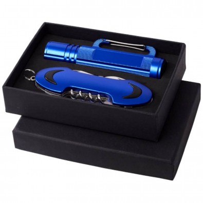 Ranger Präsentset Taschemesser und Taschenlampe, blau Ranger Präsentset Taschemesser und Taschenlampe, blau