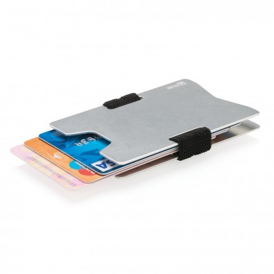 RFID Anti-Skimming Kartenhalter aus Aluminium, silber,schwarz RFID Anti-Skimming Kartenhalter aus Aluminium, silber,schwarz