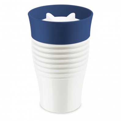 SAFE TO GO Thermo-Trinkbecher, cotton white/deep velvet blue400ml SAFE TO GO Thermo-Trinkbecher, cotton white/deep velvet blue400ml