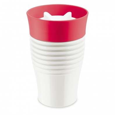 SAFE TO GO Thermo-Trinkbecher, cotton white/raspberry red400ml SAFE TO GO Thermo-Trinkbecher, cotton white/raspberry red400ml