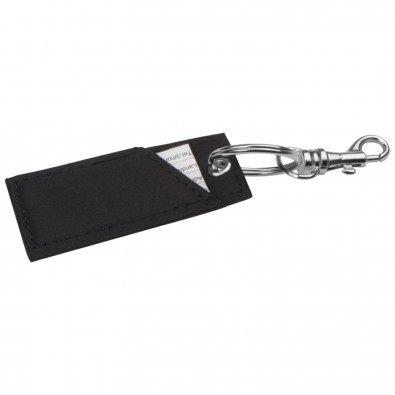 Schlüsselanhänger aus Mikrofaser, schwarz Schlüsselanhänger aus Mikrofaser, schwarz
