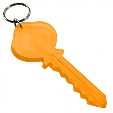Schlüsselanhänger Key, transparent-orange Schlüsselanhänger Key, transparent-orange
