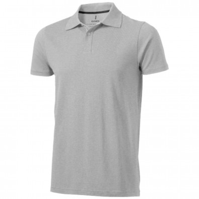 Seller Poloshirt für Herren, grau meliert, XL Seller Poloshirt für Herren, grau meliert, XL