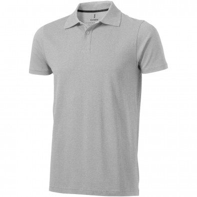 Seller Poloshirt für Herren, grau meliert, XS Seller Poloshirt für Herren, grau meliert, XS