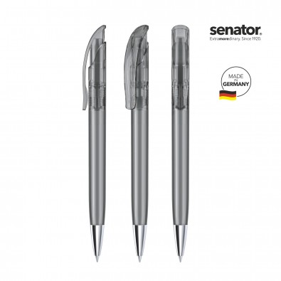 SENATOR Challenger Clear MT Druckkugelschreiber, grau Cool Gray 9 SENATOR Challenger Clear MT Druckkugelschreiber, grau Cool Gray 9