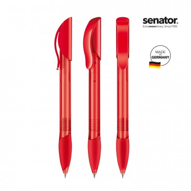 SENATOR Hattrix Clear SG Druckkugelschreiber, rot 186 SENATOR Hattrix Clear SG Druckkugelschreiber, rot 186