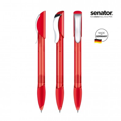 SENATOR Hattrix Clear SG MC Druckkugelschreiber, rot 186 SENATOR Hattrix Clear SG MC Druckkugelschreiber, rot 186