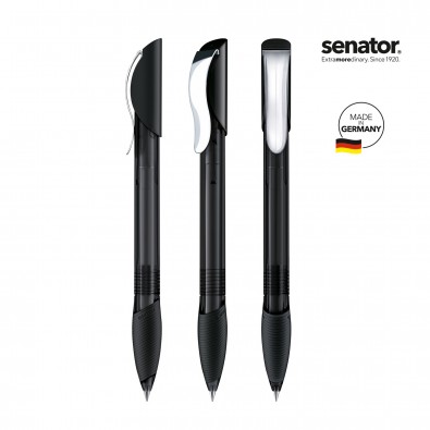 SENATOR Hattrix Clear SG MC Druckkugelschreiber, schwarz SENATOR Hattrix Clear SG MC Druckkugelschreiber, schwarz