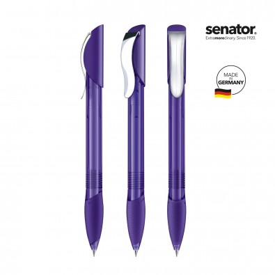 SENATOR Hattrix Clear SG MC Druckkugelschreiber, violett 267 SENATOR Hattrix Clear SG MC Druckkugelschreiber, violett 267