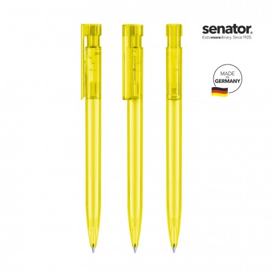 SENATOR Liberty Clear Druckkugelschreiber, gelb Hex. Yellow SENATOR Liberty Clear Druckkugelschreiber, gelb Hex. Yellow