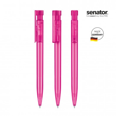 SENATOR Liberty Clear Druckkugelschreiber, pink rhodamine red SENATOR Liberty Clear Druckkugelschreiber, pink rhodamine red