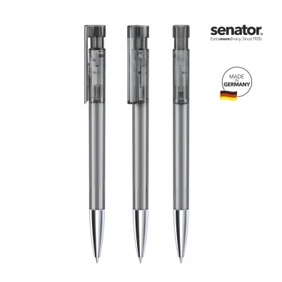 SENATOR Liberty Clear MTT Druckkugelschreiber, grau Cool Gray 9 SENATOR Liberty Clear MTT Druckkugelschreiber, grau Cool Gray 9