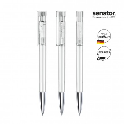 SENATOR Liberty Clear MTT Druckkugelschreiber, weiß SENATOR Liberty Clear MTT Druckkugelschreiber, weiß