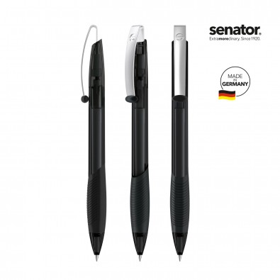 SENATOR Matrix Clear Druckkugelschreiber, schwarz SENATOR Matrix Clear Druckkugelschreiber, schwarz