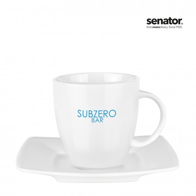 senator® Tasse mit Untertasse Set Maxim Cafet, weiß senator® Tasse mit Untertasse Set Maxim Cafet, weiß