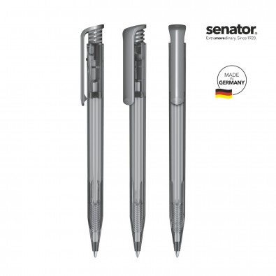 SENATOR Super Hit Clear Druckkugelschreiber, grau Cool Gray 9 SENATOR Super Hit Clear Druckkugelschreiber, grau Cool Gray 9