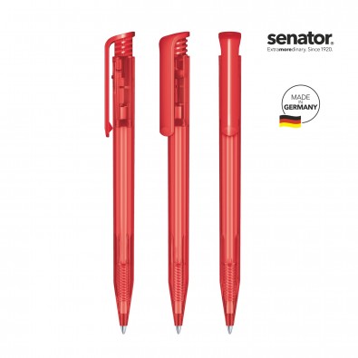 SENATOR Super Hit Clear Druckkugelschreiber, rot 186 SENATOR Super Hit Clear Druckkugelschreiber, rot 186