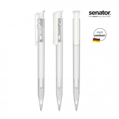 SENATOR Super Hit Clear Druckkugelschreiber, weiß SENATOR Super Hit Clear Druckkugelschreiber, weiß