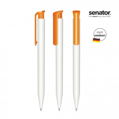 SENATOR Super Hit Polished Basic Druckkugelschreiber, weiß/orange 151 SENATOR Super Hit Polished Basic Druckkugelschreiber, weiß/orange 151