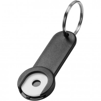 Shoppy Schlüsselanhänger mit Münzhalter, schwarz Shoppy Schlüsselanhänger mit Münzhalter, schwarz