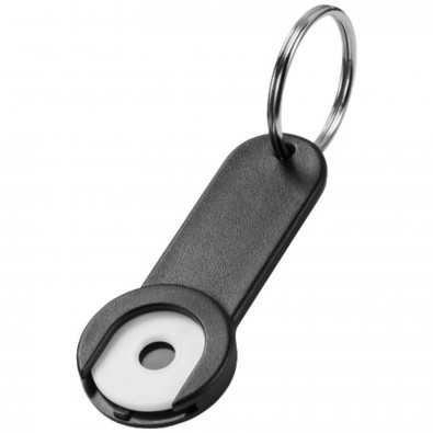 Shoppy Schlüsselanhänger mit Münzhalter, schwarz Shoppy Schlüsselanhänger mit Münzhalter, schwarz