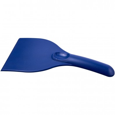 Ski gebogener Kunststoff-Eiskratzer, dunkelblau Ski gebogener Kunststoff-Eiskratzer, dunkelblau