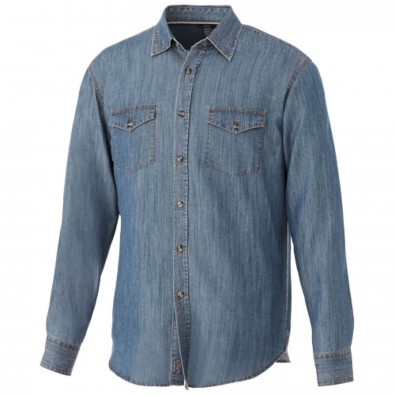Sloan langärmliges Hemd in Jeansoptik, denim, XXL Sloan langärmliges Hemd in Jeansoptik, denim, XXL