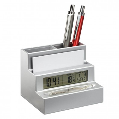 Stifthalter mit Uhr REFLECTS-HARLEM Stifthalter mit Uhr REFLECTS-HARLEM