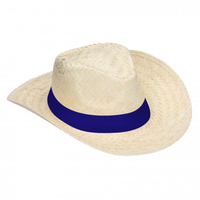 Strohhut "Texas", natur/blau Strohhut "Texas", natur/blau
