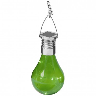 Surya Solar Glühbirne mit LED Licht, grün Surya Solar Glühbirne mit LED Licht, grün