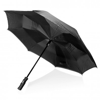 Swiss Peak 23'' umgekehrter Automatikschirm, schwarz Swiss Peak 23'' umgekehrter Automatikschirm, schwarz
