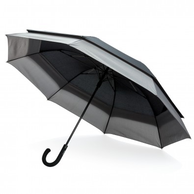 Swiss Peak 23'' zu 27'' erweiterbarer Regenschirm, schwarz Swiss Peak 23'' zu 27'' erweiterbarer Regenschirm, schwarz