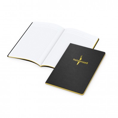 Tablet-Book A5, Farbschnitt und Prägung in Gelb Tablet-Book A5, Farbschnitt und Prägung in Gelb