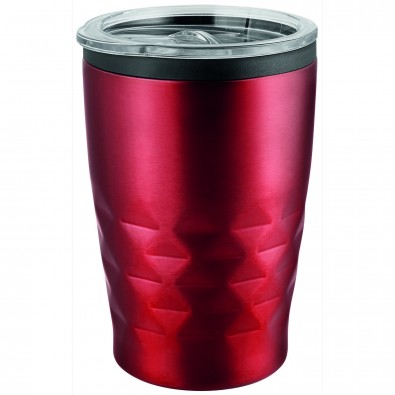 Thermobecher Diamant, Rot-Metallic Thermobecher Diamant, Rot-Metallic