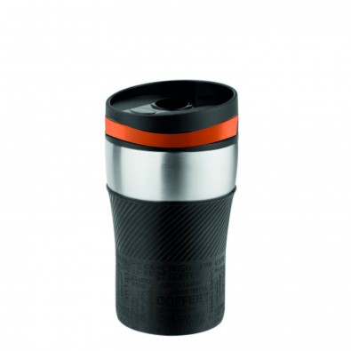 METMAXX® Thermobecher Voila, schwarz/orange METMAXX® Thermobecher Voila, schwarz/orange