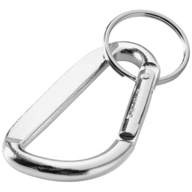 Timor Schlüsselanhänger mit Karabiner, silber Timor Schlüsselanhänger mit Karabiner, silber