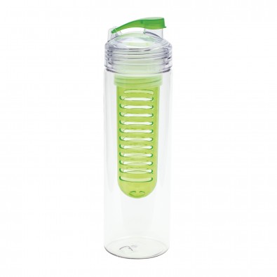 Trinkflasche mit Fruchtbehälter REFLECTS-JOLIETTA, grün Trinkflasche mit Fruchtbehälter REFLECTS-JOLIETTA, grün