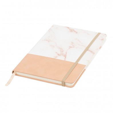 Two Tone DIN A5 Marmor Notizbuch, braun Two Tone DIN A5 Marmor Notizbuch, braun