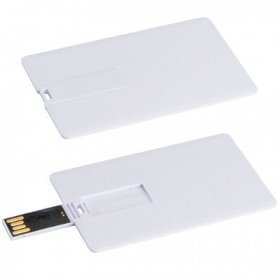 USB-Karte mit 8GB Speichervolumen, weiss USB-Karte mit 8GB Speichervolumen, weiss