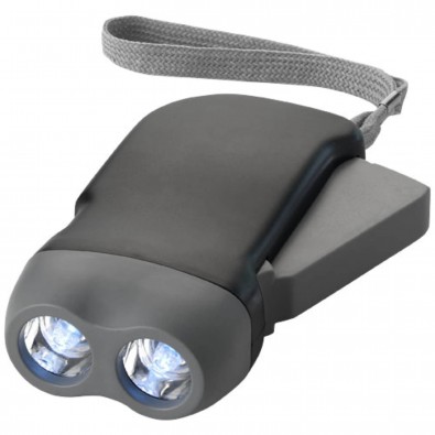 Virgo Dynamo Taschenlampe, schwarz,grau Virgo Dynamo Taschenlampe, schwarz,grau