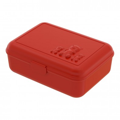 Vorratsdose "School-Box" deluxe, Bärchenversion, standard-rot Vorratsdose "School-Box" deluxe, Bärchenversion, standard-rot